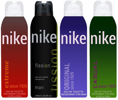 

Nike Original Fission Casual Extreme Body Spray - For Men(800 ml, Pack of 4)