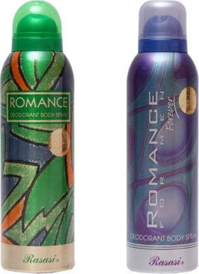 

Rasasi romance Deodorant Spray - For Men & Women(400 ml, Pack of 2)
