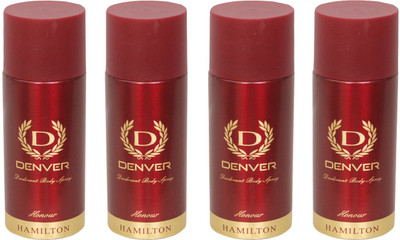 

Denver 4 Honour Deodorant Spray - For Men(400 ml, Pack of 4)