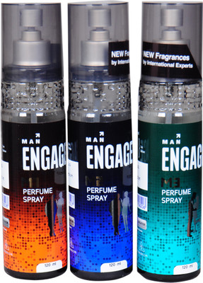 

Engage m1,m2,m3 Perfume Body Spray - For Men(360 ml, Pack of 3)