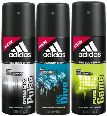 

ADIDAS dynamicplus,ice dive,puregame Deodorant Spray - For Men & Women(300 ml)
