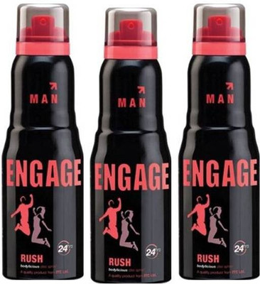 

Engage Rush Deodorant Spray - For Men(450 ml, Pack of 3)