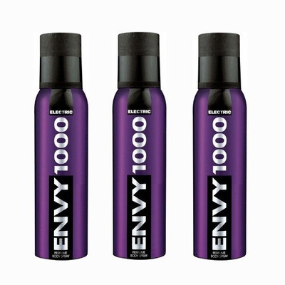 

Vanesa Envy Electric 1000 Body Spray - For Men(107 g, Pack of 3)