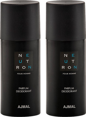 

Ajmal Neutron Body Spray - For Men(150 ml, Pack of 2)