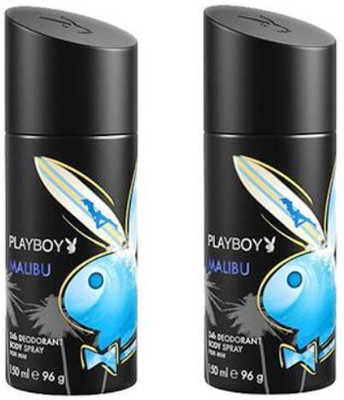 

Playboy Malibu Body Spray - For Men(300 ml, Pack of 2)