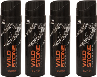 

Wild Stone 4 Surge Deodorant Spray - For Men(400 ml, Pack of 4)