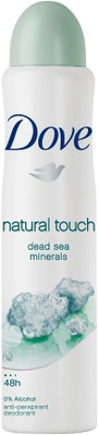 

Dove Natural Touch Dead Sea Minerals 48h Anti Perspirant Deodorant Spray - For Men(200 ml)