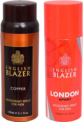 

English Blazer 1 LONDON SPORT::1 COPPER Deodorant Spray - For Men(300 g, Pack of 3)
