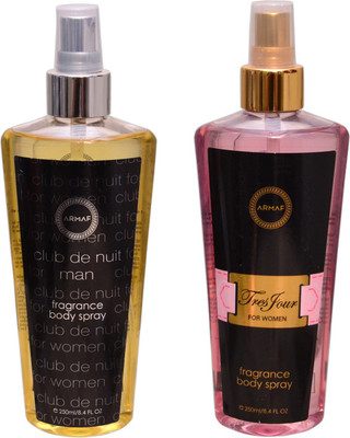 

Armaf 1 CLUB DE NUIT MEN::1 TRES POUR FEMME Body Mist - For Men & Women(500 ml, Pack of 2)