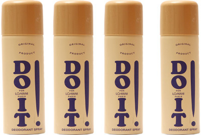

Lomani Do It Deodorant Spray - For Men & Women(800 ml, Pack of 4)
