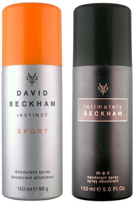 

David Beckham Intimately and Instinct Sport Deodorant Spray - For Men(300 ml, Pack of 2)