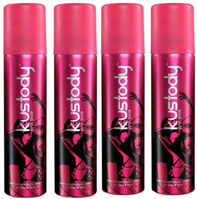 

Kustody Pink Pixie Deodorant Spray - For Men & Women(150 ml, Pack of 4)
