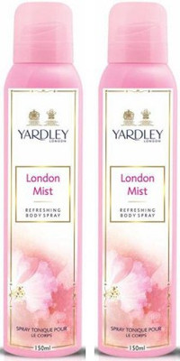 

Yardley London London Mist Body Spray - For Women(300 ml, Pack of 2)