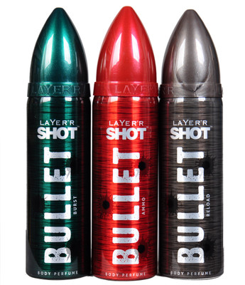 

Layer'r Shot brust,ammo,reload Deodorant Spray - For Men & Women(360 ml, Pack of 3)