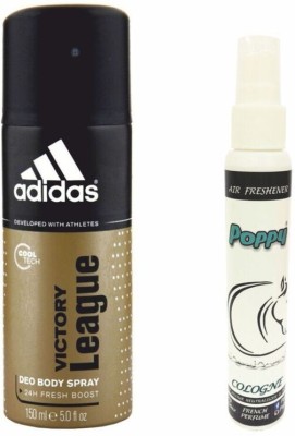 

ADIDAS Adidas Victory League Deo + Poppy Spray Freshener Cologne Free Deodorant Spray - For Men & Women(150 ml)