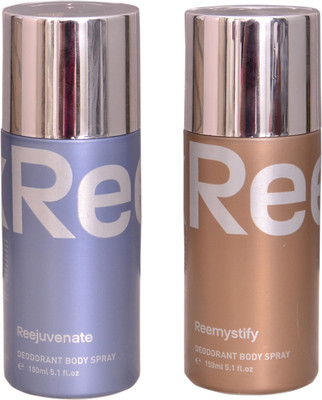 

REEBOK REEJUVENATE::REEMYSTIFY Deodorant Spray - For Men & Women(300 ml, Pack of 2)