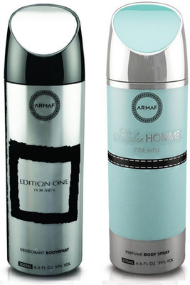 

Armaf Edition One +Blue Homme Deodorant Spray - For Men(200 ml, Pack of 2)