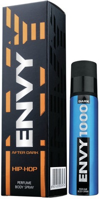 

Envy 1000 Hip Hop Deo 130 Ml & Dark Spray Nano 40 Ml Deodorant Spray - For Men(170 ml, Pack of 2)