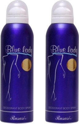 

Rasasi blue for lady Deodorant Spray - For Women(200 ml, Pack of 2)