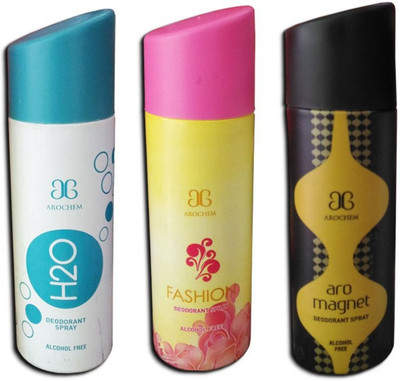 

Arochem H2O + Fashion + Magnet Deodorant Spray - For Men & Women(600 ml)