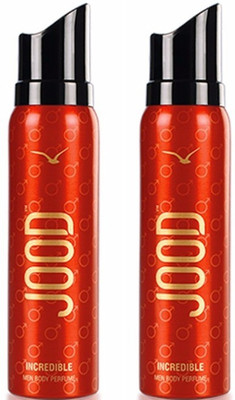 

JOOD Incredible - 120ml (Pack of 2) Body Spray - For Men(120 ml, Pack of 2)