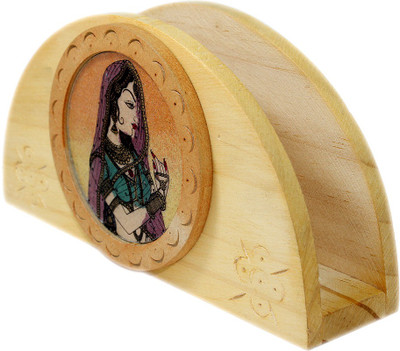 

Niirali 1 Compartments Wooden Napkin/Tissue Holder(Multicolor)