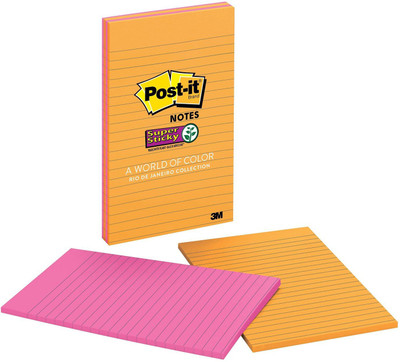 Post-It 0 Compartments Paper Sticky-Notes(Multicolor)