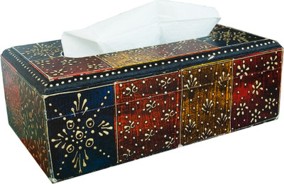 

Shreeng 1 Compartments Wooden Tissue Paper Holder(Multicolor)