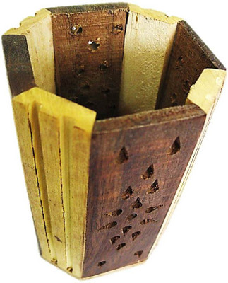 

Muccasacra 1 Compartments wood Pen Holder(Beige, Brown)