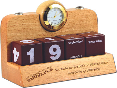 

Radiusin F 3 Compartments Wooden Pen Stand(Brown)