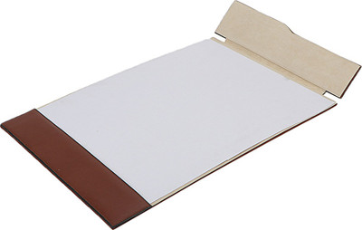

Knott Basic 1 Compartments Genuine Leather Desk Planer(Brown, Beige)