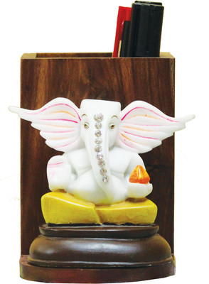 

SR Crafts 1 Compartments Wooden, Fibre Pen Stand(Brown, Yellow, White)