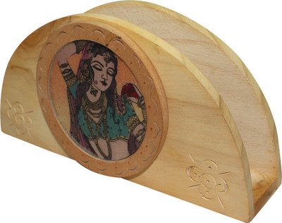 

Niirali 1 Compartments Wooden Napkin/Tissue Holder(Multicolor)