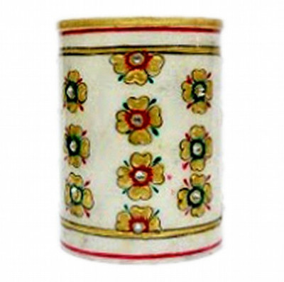 

KSC International 1 Compartments Marble PEN Holder(Multicolor)