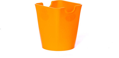 

Chrome Multipurpose 1 Compartments Plastic Pen Stand(Orange)