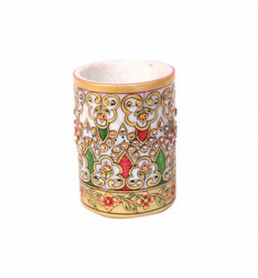 

KSC International 1 Compartments Marble PEN Holder(Multicolor)