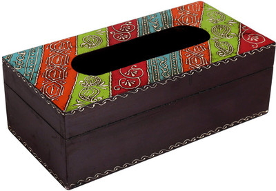 

Rajrang 1 Compartments Wooden Tissue Paper Box(Brown)