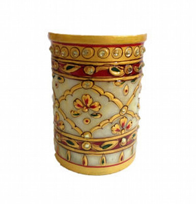 

KSC International 1 Compartments Marble PEN Holder(Multicolor)