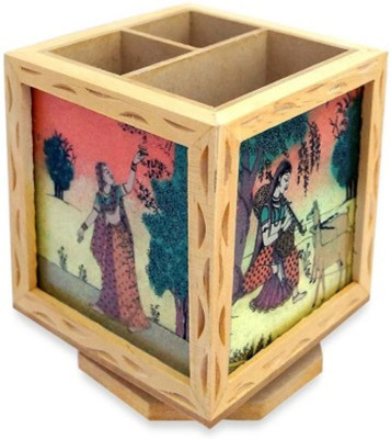 

SIDHIVINAYAK ENTERPRISES 1 Compartments WOODEN 1 Pen Stand(Wooden brown)