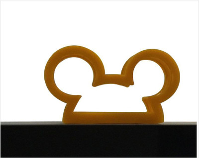 

3idea 1 Compartments Plastic Micky Design Business Card Holder/Paper Stand 3D Printed(Yellow)