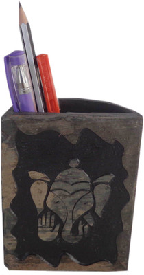 

Niksang Arts 1 Compartments Natural Stone Penstand(Beige)