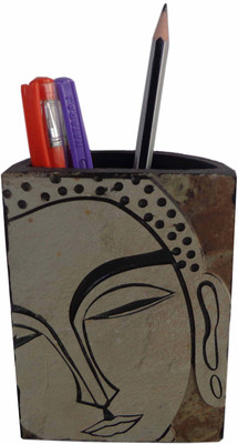 

Niksang Arts 1 Compartments Natural Stone Penstand(Beige)