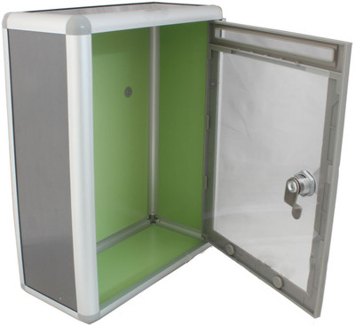 

Kebica 1 Compartments Metal, Plastic Suggestion/Donation Box(Grey)