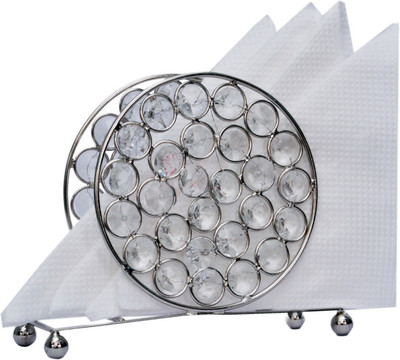 

Marigold Stores 1 Compartments Nickle, Crystal Tissue Holder(White)