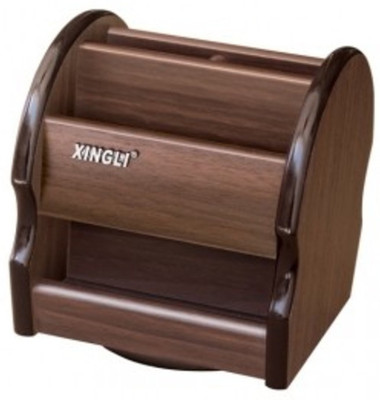 

Onlineshoppee CAC 4 Compartments Wooden Mobile holder(Brown)
