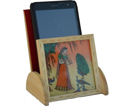 

eCraftIndia ESR008 1 Compartments Wooden Mobile Holder(Multicolor)