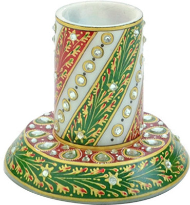 

Kriti Creations Meenakari 1 Compartments Stoneware Pen Holder(Multicolor)