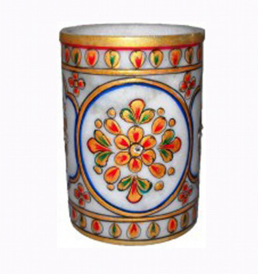 

KSC International 1 Compartments Marble PEN Holder(Multicolor)