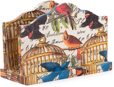 

IAM 1 Compartments Wood Napkin Holder(Multicolor)