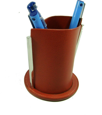 

Essart 1 Compartments Wooden Pen Holder(Tan)